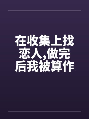 在收集上找恋人，做完后我被算作了鸭子