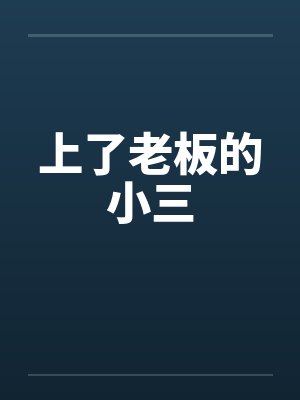 上了老板的小三