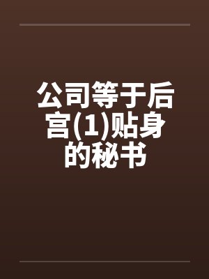 公司等于后宫(1)贴身的秘书