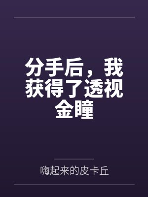 林东秦欣婷分手后,我获得了透视金瞳