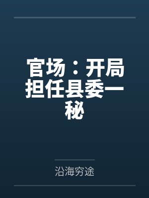 官场：开局担任县委一秘