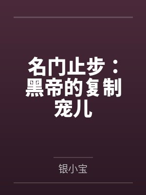 名门止步:黑帝的复制宠儿by银小宝
