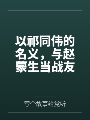 以祁同伟的名义,与赵蒙生当战友