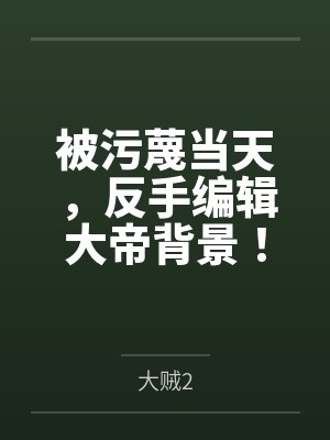 被污蔑当天,反手编辑大帝背景!