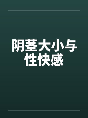 阴茎大小与性快感